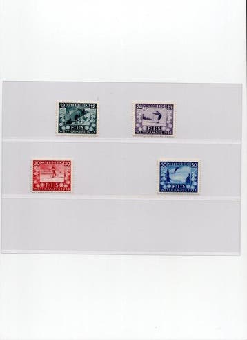 Oostenrijk 1933 - Oostenrijk FIS 1933 - Complete serie MNH -, Gestempeld