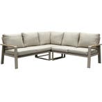 Lola hoek loungeset 3-delig aluminium latte zand, Tuin en Terras, Ophalen of Verzenden, Nieuw, Aluminium