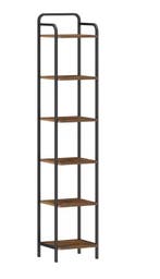 Smalle Industriële Boekenkast – Modern Vrijstaand Boekenrek, Verzenden, Nieuw