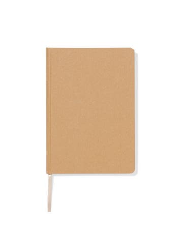HEMA Notitieboek A5 blanco kraft, Verzenden, Nieuw