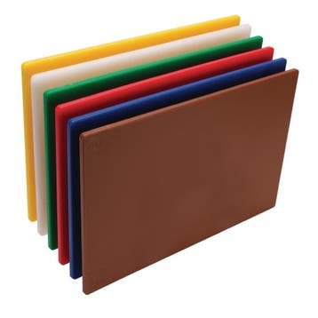 Kunststof snijplanken | 450x 300 x10mm | set van 6 kleuren, Verzenden