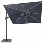 Challenger T2 glow zweefparasol 300x300 cm antraciet met, Ophalen of Verzenden, Nieuw
