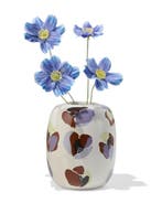 HEMA Vaas 14x18cm keramiek klaproos, Verzenden, Nieuw