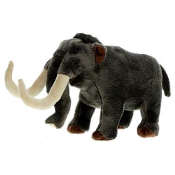 Mammoet knuffel - pluche - grijs - 33 cm - speelgoed, Verzenden, Nieuw