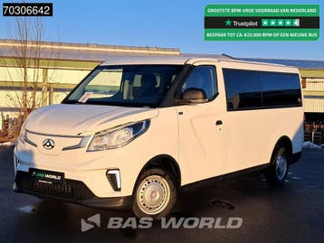 Maxus eDeliver3 Elektrische Personenvervoer 7-Persoons 269km, Stof, Gebruikt, Overige brandstoffen, Wit