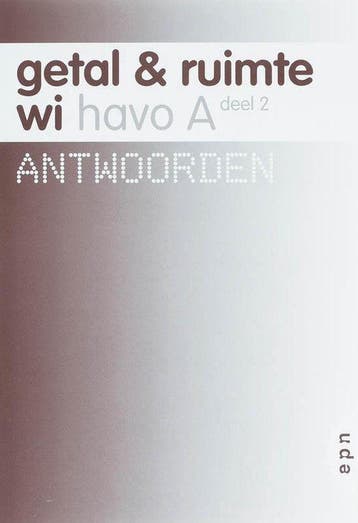 Getal en Ruimte / Havo A 2 / deel Antwoorden - Reichard, Boeken, Verzenden, Gelezen