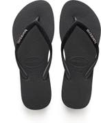 Havaianas - maat 41-42 - Slim Velvet Dames Slippers - Black, Kleding | Dames, Schoenen, Verzenden, Nieuw