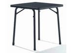 Sieger (camping) tafel 70 x 70 cm D.grijs leisteen decor., Nieuw, Overige materialen