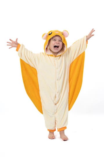 KIMU® Onesie Vliegende Eekhoorn Pakje 116-122 Eekhoornpak Ko, Ophalen of Verzenden, Nieuw