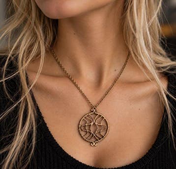 Brons, Jorma Valo for Valo-Koru - Ketting met hanger