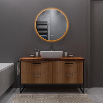 Badkamerspiegel met LED Verlichting en Verwarming 60cm -, Ophalen of Verzenden, Nieuw
