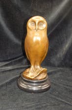 sculptuur, Fraaie bronzen Art Deco UIL - 25 cm - Brons,, Antiek en Kunst