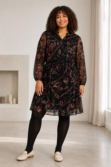 ZHENZI jurk lange mouw Maat:, Kleding | Dames, Jurken, Verzenden, Nieuw, Overige kleuren