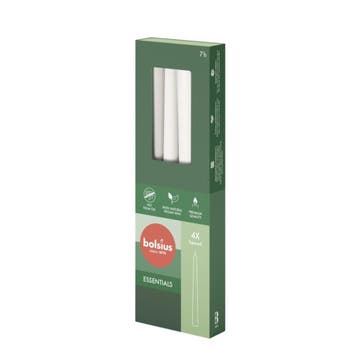 Gotische Kaarsen - Cloudy White - 4 Stuks, Nieuw