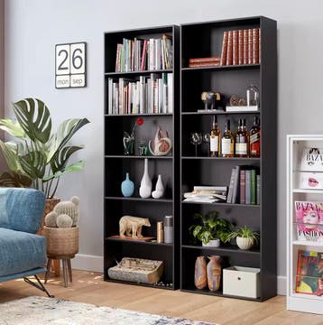 Moderne Boekenkast – Slanke Opbergkast met Houten Design, Huis en Inrichting, Kasten | Boekenkasten, Met plank(en), Verzenden