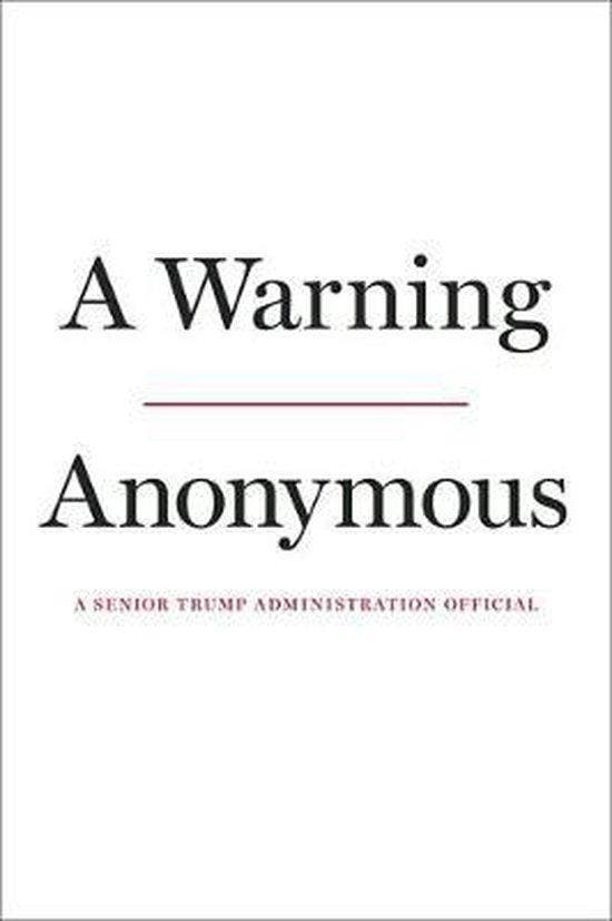 A Warning - Anonymous Author 9781408713259, Boeken, Taal | Engels, Gelezen, Verzenden