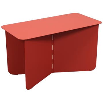 Side Table Hinge Large By Lex Pott For Puik Design Red €320, Minder dan 45 cm, Minder dan 55 cm, Metaal of Aluminium, Ophalen of Verzenden
