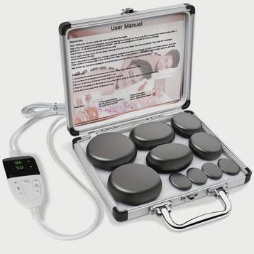 Hot Stone Massage Set met Verwarmer - Verstelbare Temperatuu, Verzenden, Nieuw