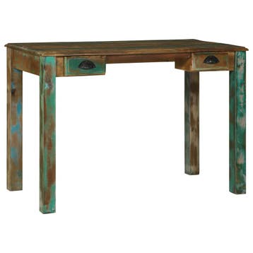 vidaXL Schrijfbureau Bruin 112 x 55 x 76 cm Massief, Verzenden, Nieuw