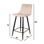 DS4U Gaby barkruk velvet 75 cm 2.0 - groen - OUTLET B, Ophalen of Verzenden, Nieuw