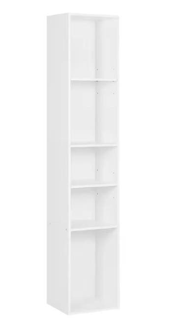 Boekenkast 5 Vakken – Vrijstaand Compact Opbergrek 151 cm, Huis en Inrichting, Kasten | Boekenkasten, Verzenden, Nieuw