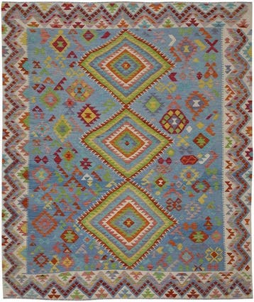 Handgeweven Designer Kelim – Afghan Design - Kelim - 289 cm, Nieuw