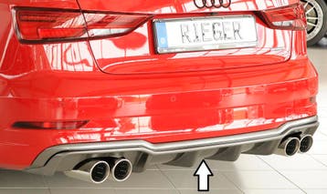 Diffuser | geschikt voor Audi | A3 Sedan (8V) / A3 Cabrio (8, Verzenden, Nieuw, Audi
