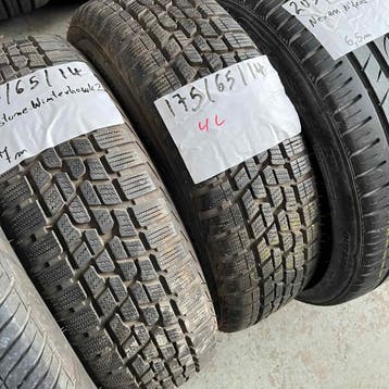 2 x Firestone 175-65-14 Winterbanden 7mm, 14 inch, Gebruikt, 175 mm, Band(en)