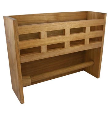 Teak Opbergrek met Keukenrolhouder, Watersport en Boten, Ophalen of Verzenden, Nieuw