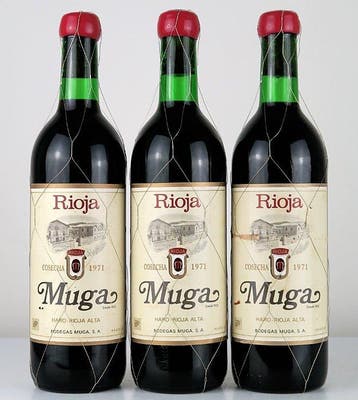 1971 Bodegas Muga - Rioja Gran Reserva - 3 Flessen (0.75, Nieuw