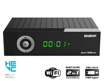 Edision Picco T265 PRO DVB-T2C H.265 HEVC, Ophalen of Verzenden, Nieuw, (Schotel)antenne-accessoires