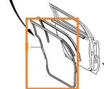 Volvo Rubber portier op deur v70 XC70 links achter  V70 P26, Auto-onderdelen, Volvo, Verzenden, Deur, Nieuw