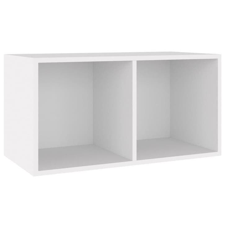 Platenkast wit 71cm | retourdeal -50% op=op, Huis en Inrichting, Woonaccessoires | Cd- en Dvd-rekken, 25 tot 75 discs, Cd's of Dvd's
