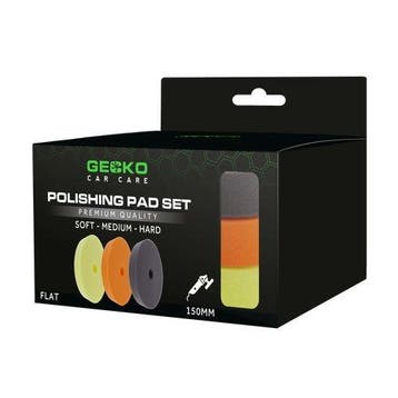 Gecko polijstpads 150 mm 3-delig, Verzenden
