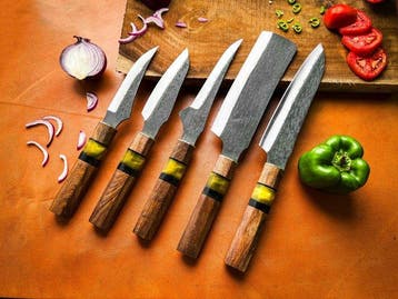 Keukenmes - Kitchen knife set - Keukenmes. Koksmes.