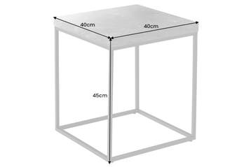 Moderne bijzettafel ARCHITECTURE 45cm Wit Marmeren Design, Ophalen of Verzenden, Nieuw