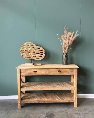 Sidetable crosswood -  140 cm, Huis en Inrichting, Ophalen of Verzenden, Nieuw
