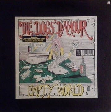 LP gebruikt - The Dogs DAmour - Empty World, Verzenden, Zo goed als nieuw, Overige formaten