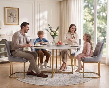 chairus Eetkamerstoelen, set van 2, fluweel, keukenstoelen v, Verzenden, Zo goed als nieuw