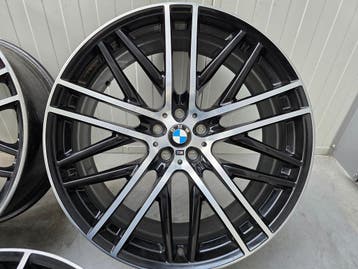 3x OEM BMW 650M 21 inch velg 8.5J ET25 Two-Tone 7 serie, Velg(en), Nieuw, Personenwagen, 21 inch