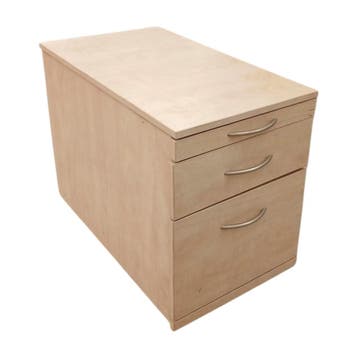 Houten ladeblok 43x76,5x60 cm met 3 lades, op 4 wielen,, Ophalen of Verzenden, Gebruikt, Overige typen
