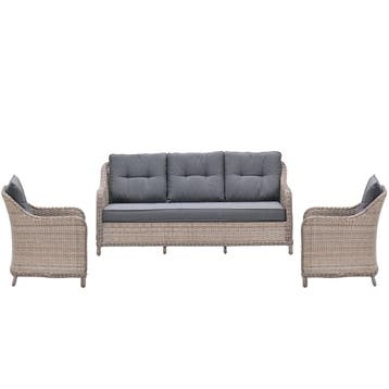 Garden Impressions Nova loungeset 3 delig - vintage willow, Verzenden, Nieuw