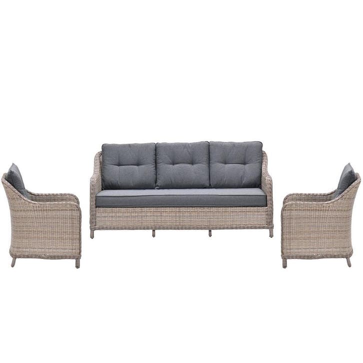 Garden Impressions Nova loungeset 3 delig - vintage willow, Tuin en Terras, Tuinsets en Loungesets, Verzenden