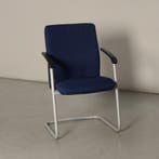 Frontseat vergaderstoel , blauw, sledeframe, Ophalen of Verzenden, Nieuw