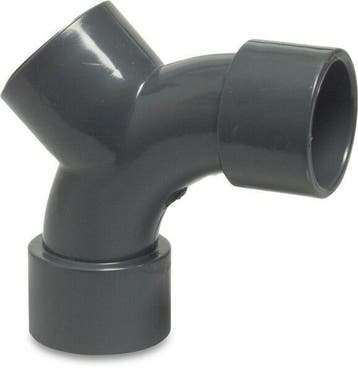 Pvc stroom Y-stuk, 16 bar, 3x inwendig lijm-63 mm, 16 bar, Verzenden, Nieuw