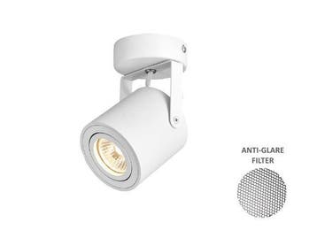 Veiling - 6x GU10 Opbouwspot Armatuur cilinder zand wit draa, Nieuw