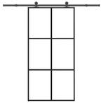 vidaXL Schuifdeur met beslagset 102x205 cm aluminium en, Doe-het-zelf en Verbouw, Deuren en Horren, Verzenden, Nieuw