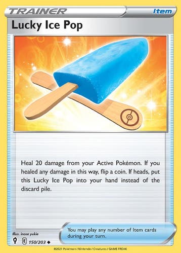 lucky ice pop 150/203 evolving skies, Ophalen of Verzenden, Nieuw, Losse kaart, Foil