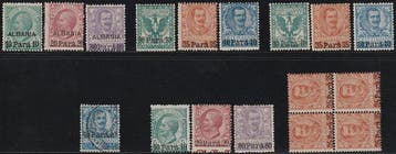 Levante - Albanië 1902/07 - Collectie gestart in volledige, Gestempeld