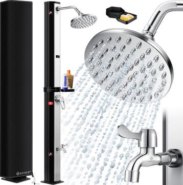 Buitendouche - Tuindouche - Zonneenergie - 40L - Zwart - KES, Verzenden, Zo goed als nieuw